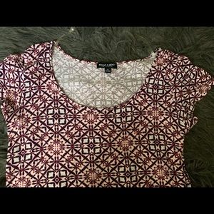 Two Crop Scoop Neck Tops